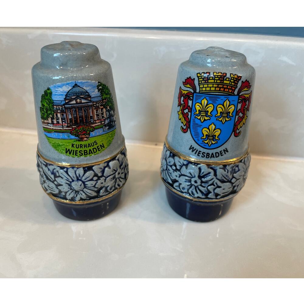 Vintage Wiesbaden Kurhaus  Salt & Pepper Shakers